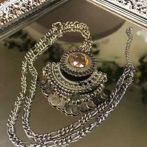 Boho pendant necklace